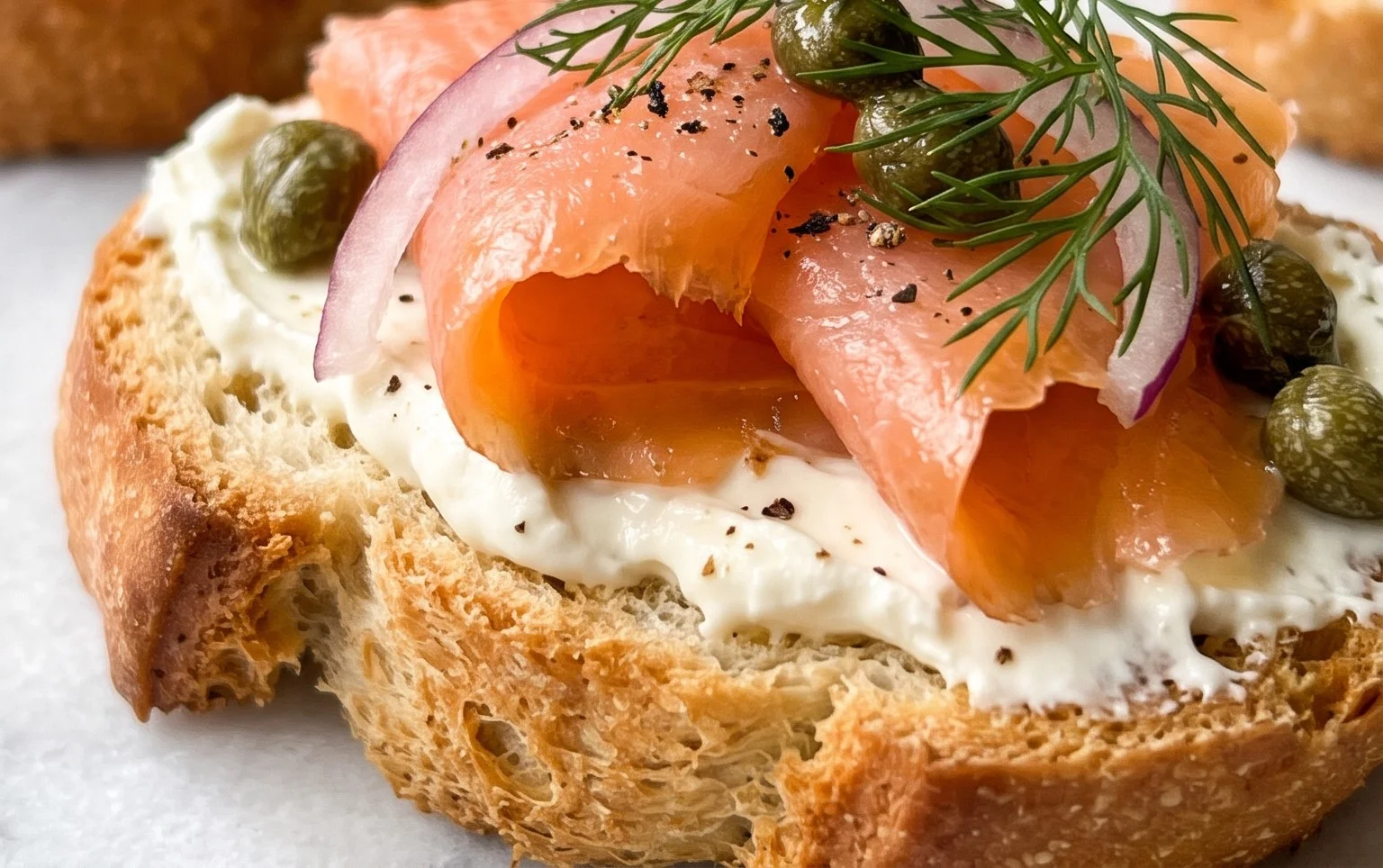 Smoked Salmon Crostini