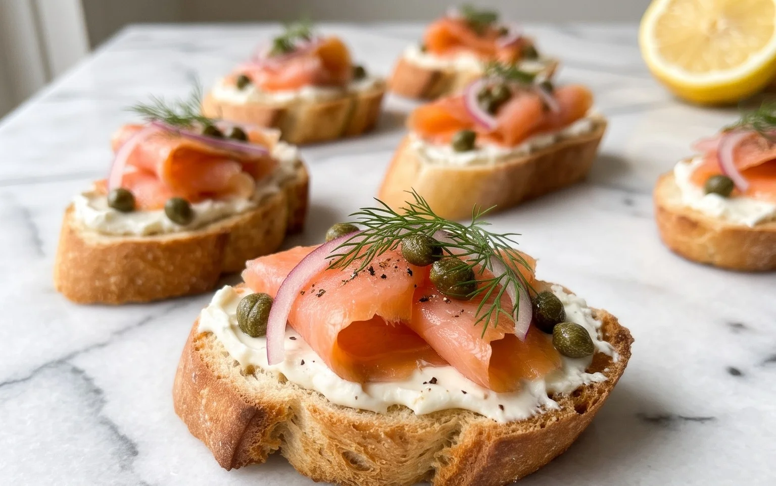 Smoked Salmon Crostini: Snel & Lekker Hapje