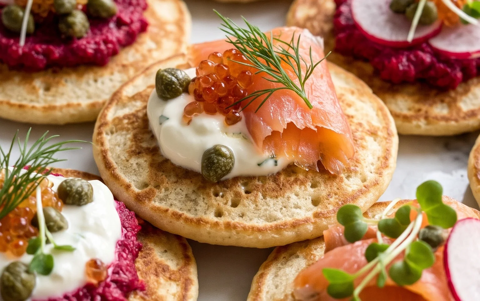 12 idées de garnitures pour vos blinis